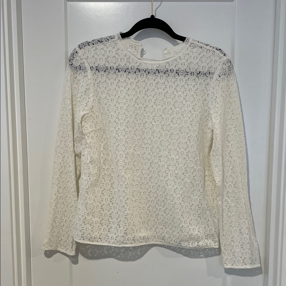 Elegant Lace White Top